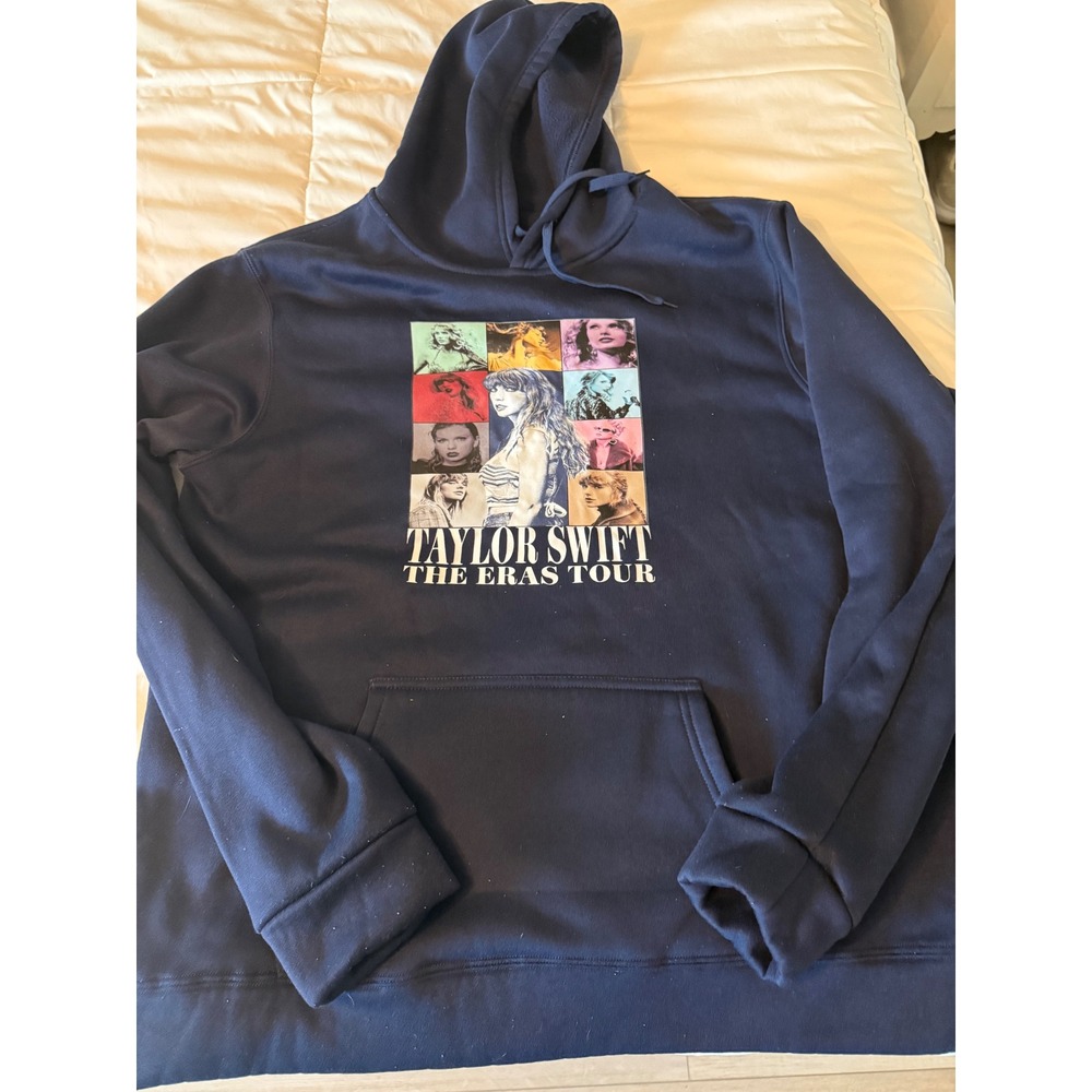 Taylor Swift The Eras Tour Hoodie Navy Blue Concert Merch XXL Womens